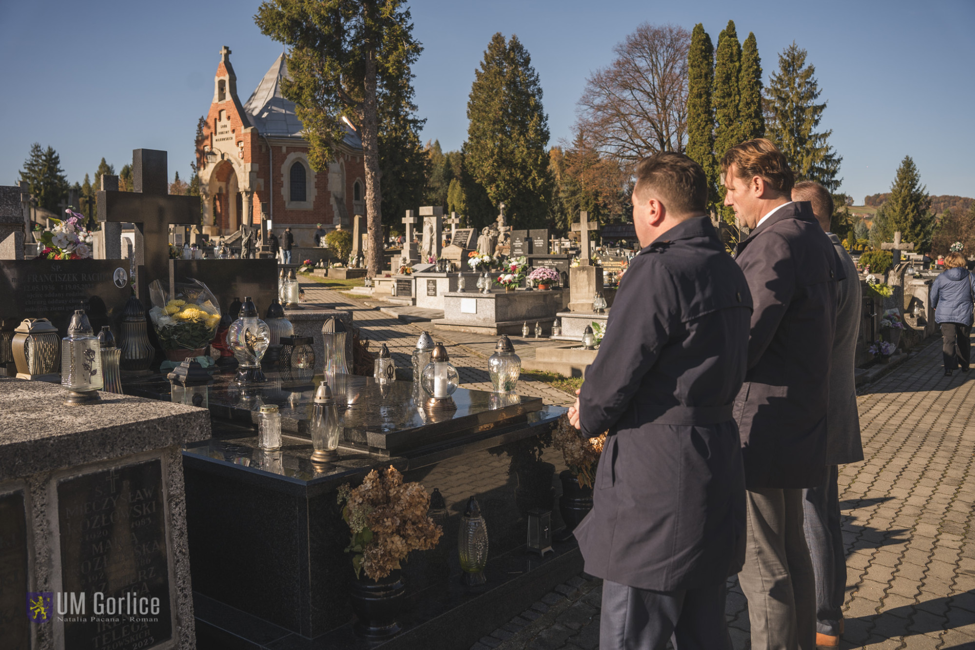 Włodarze Miasta na Cmentarzu Parafialnym w Gorlicach.