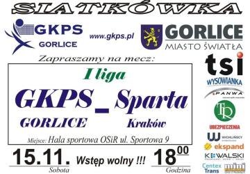 Plakat zapraszający na mecz GKPS.