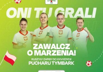 Baner zapraszający do Pucharu Tymbarku.