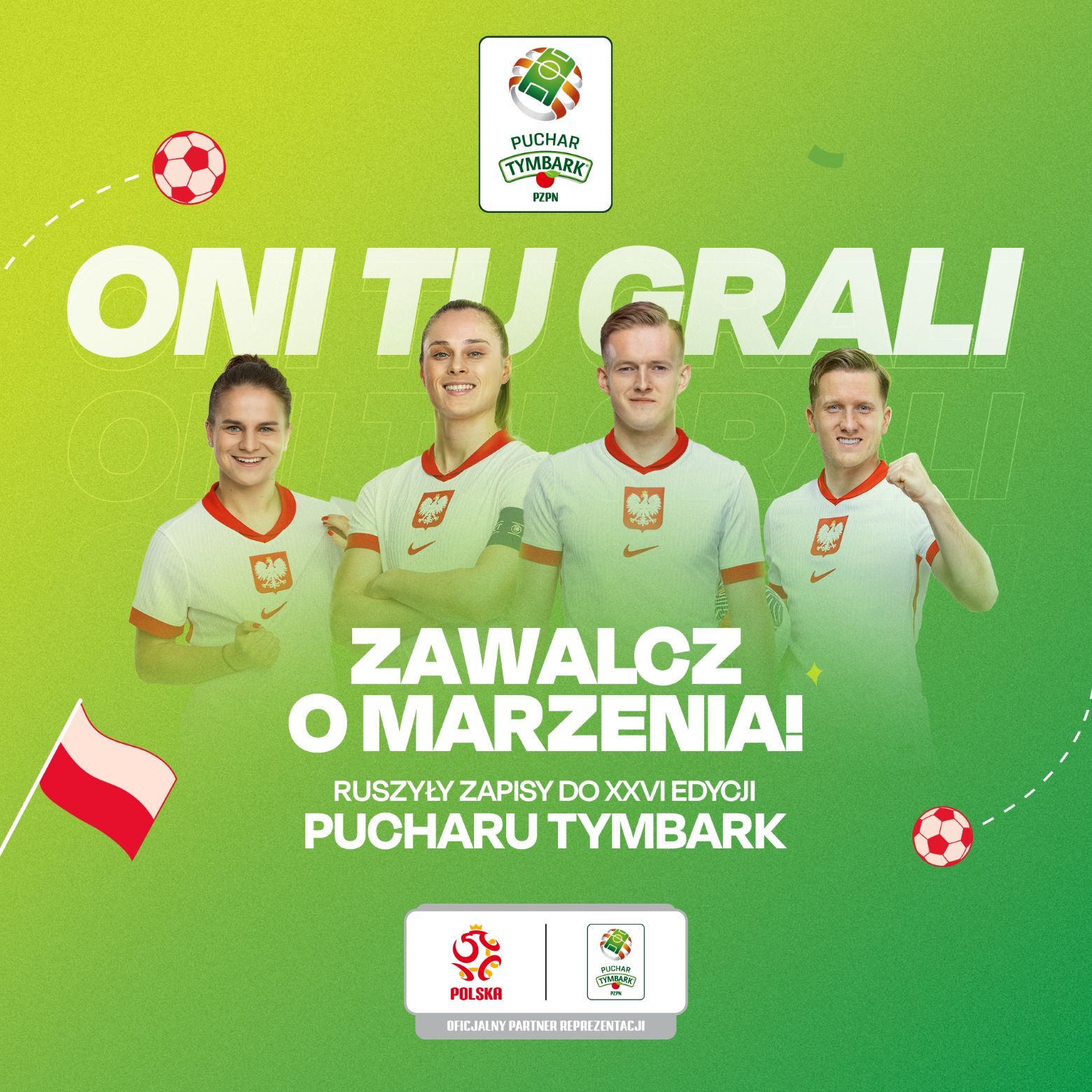 Baner zapraszający do Pucharu Tymbarku.