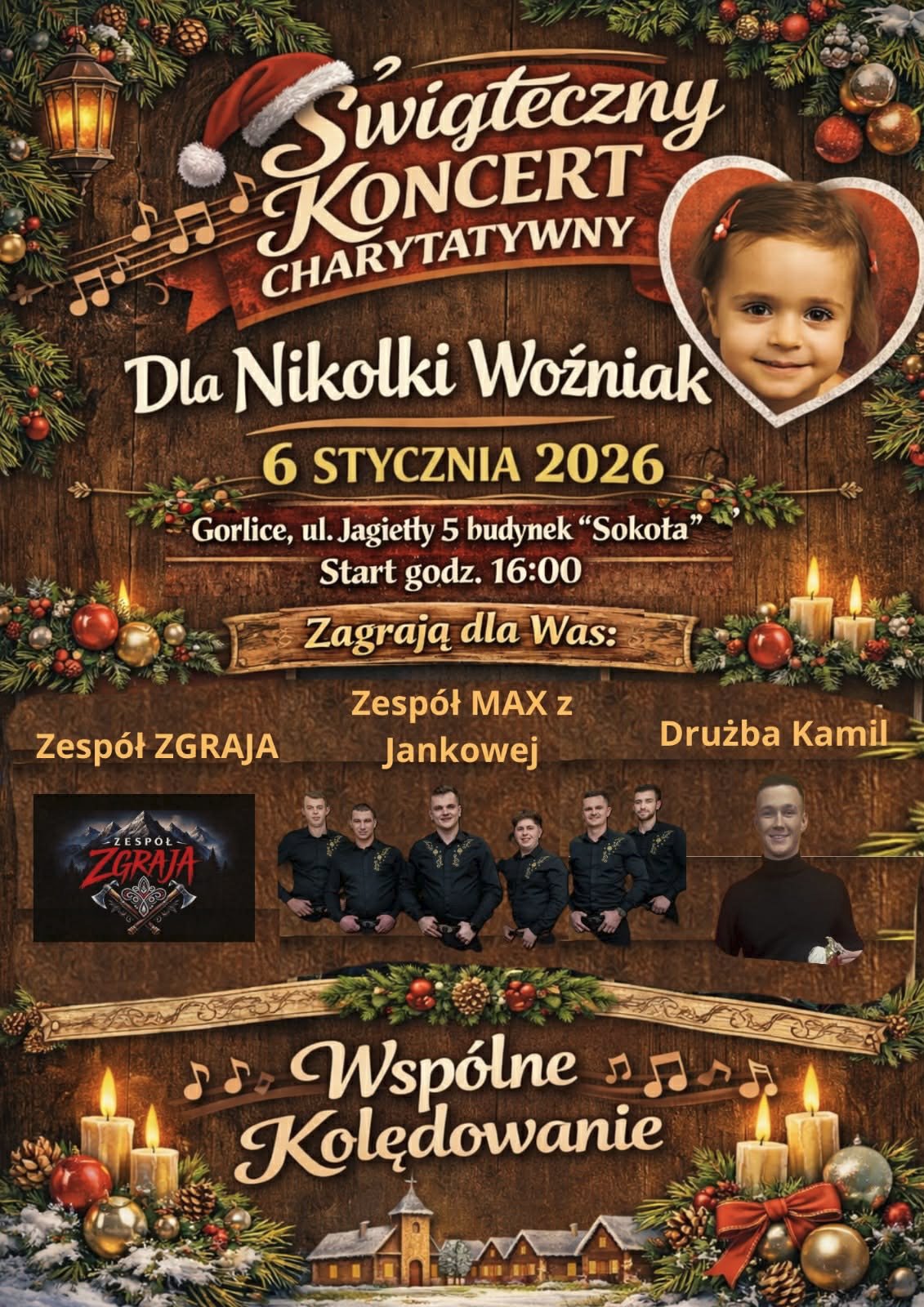 Plakat zapraszający na wydarzenie.