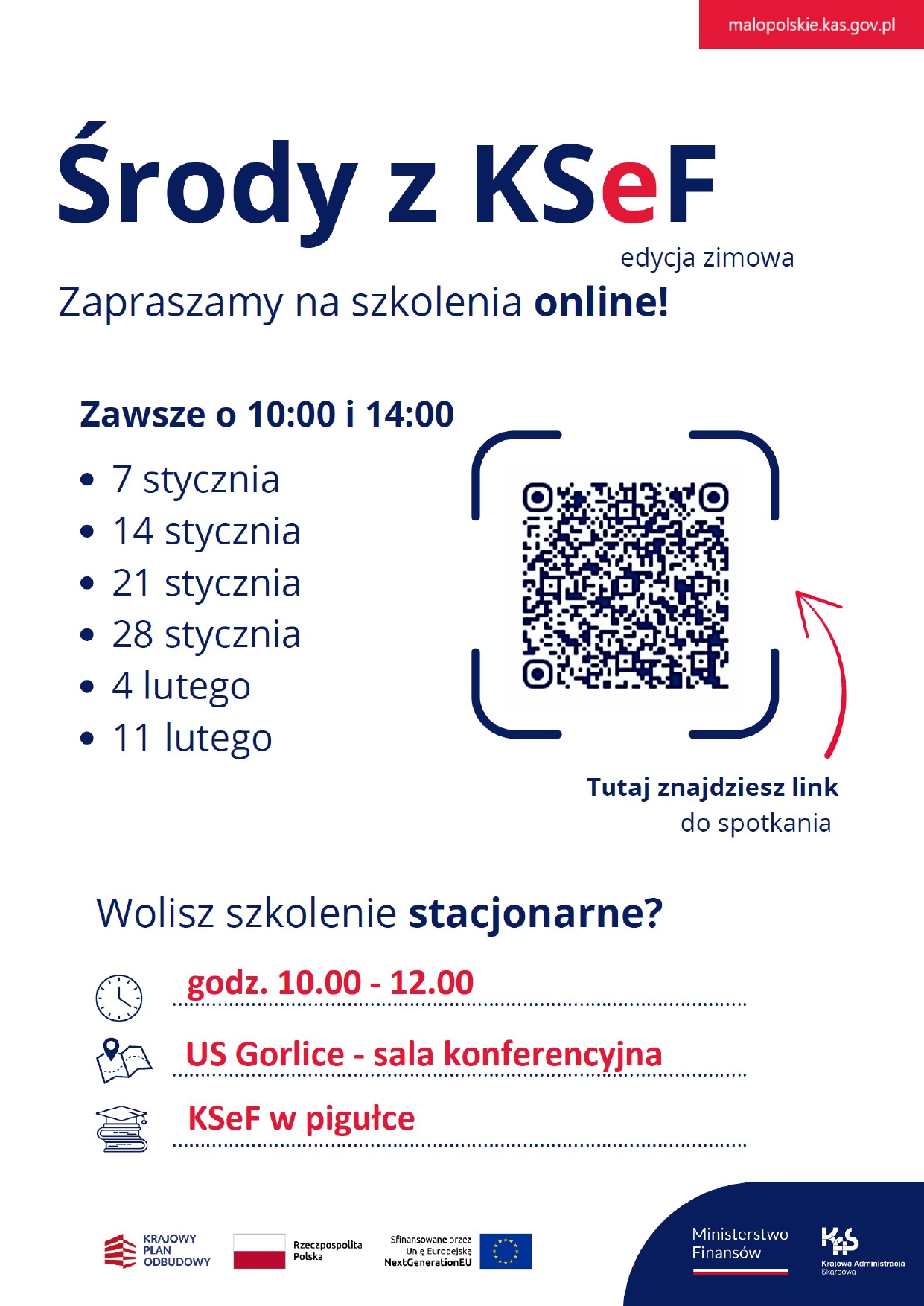 Środy z KSeF – zaproszenie na szkolenie