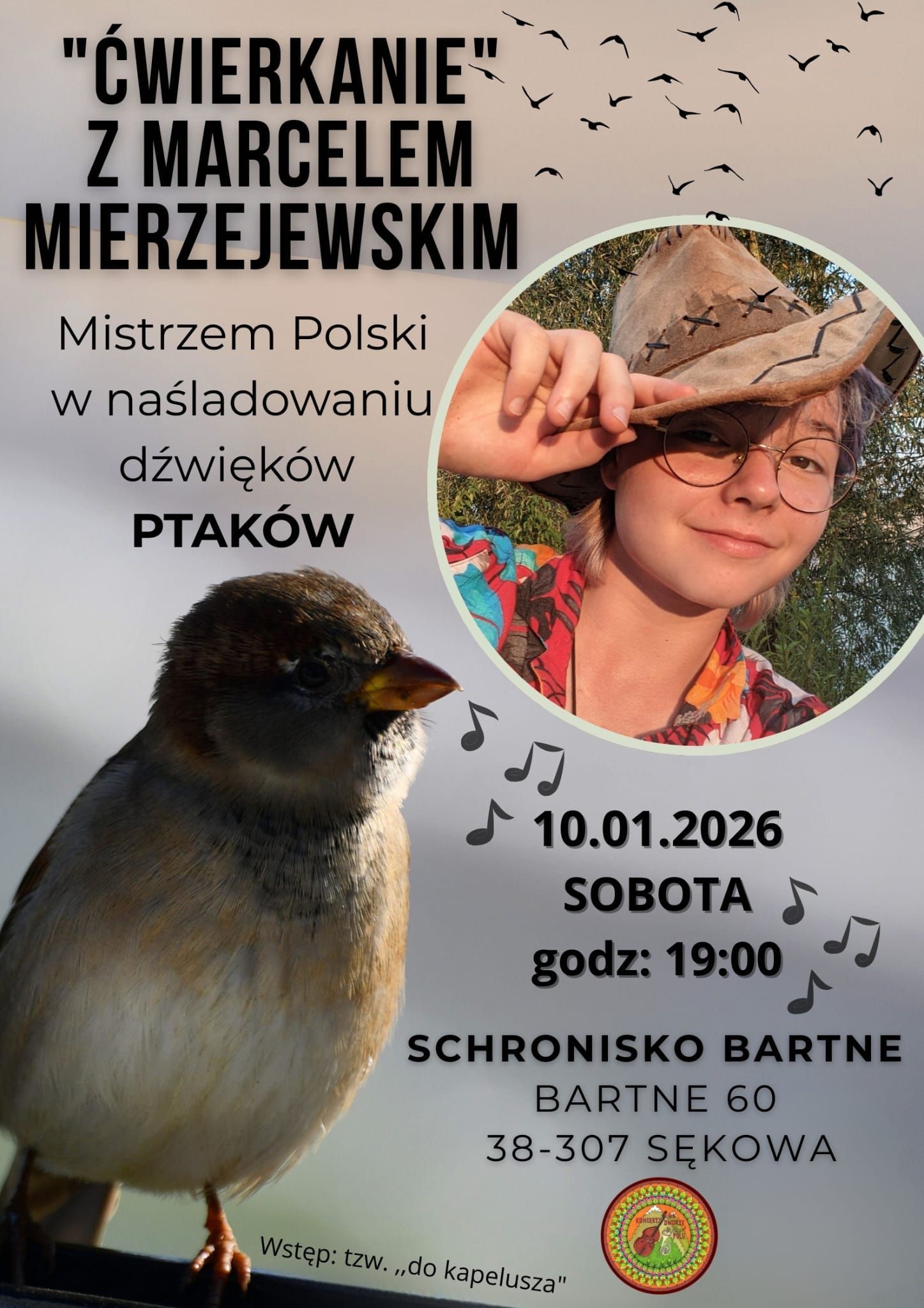 Plakat zapraszający na wydarzenie.