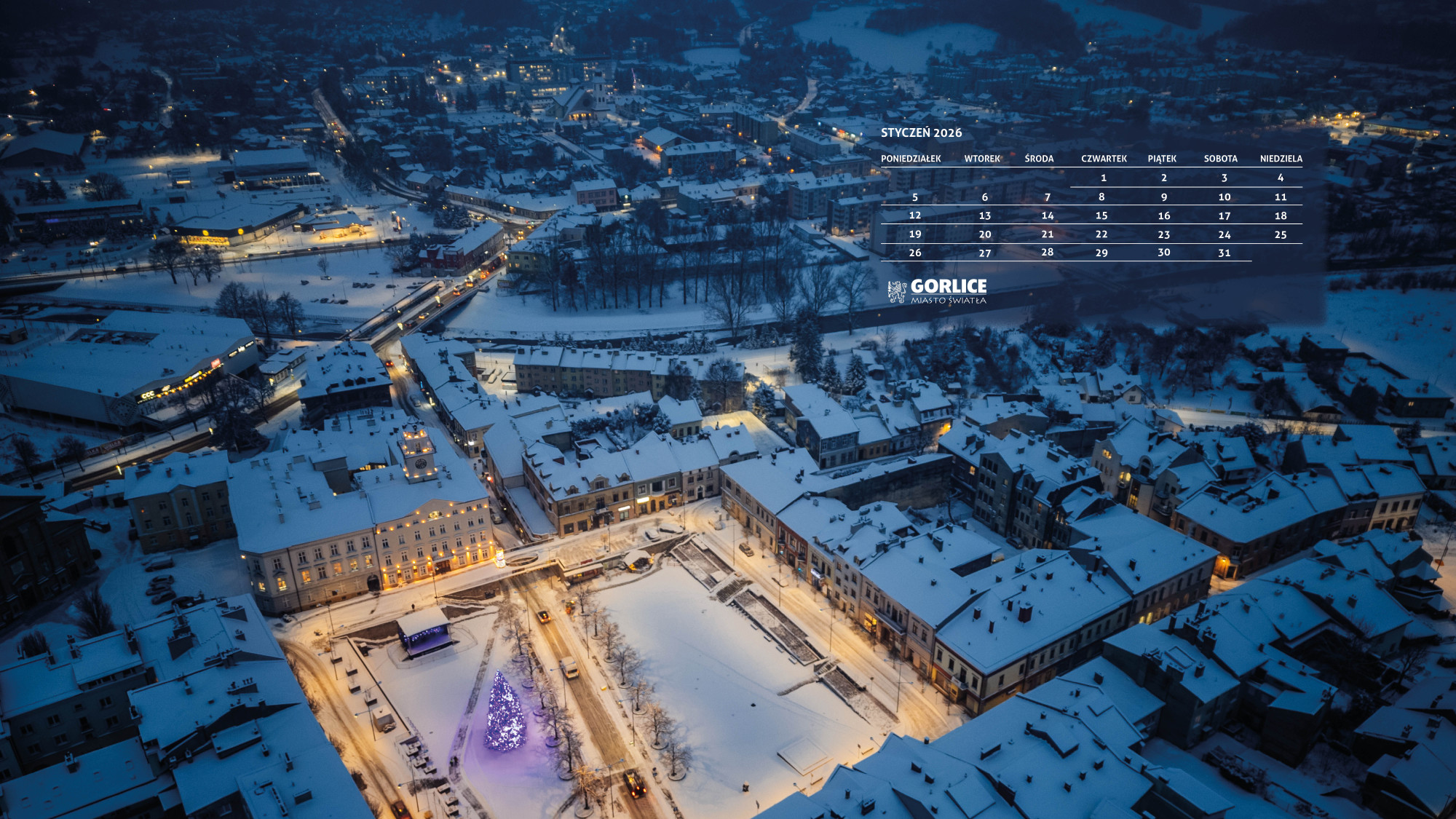 Ustaw Miasto Światła na swoją tapetę (styczeń 2026)