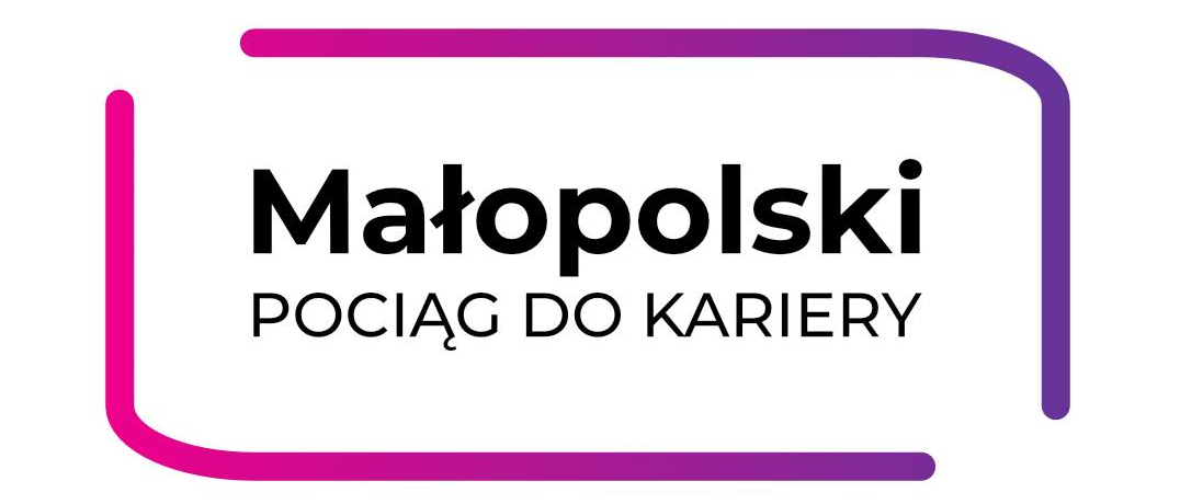 Napis Małopolski pociąg do kariery.