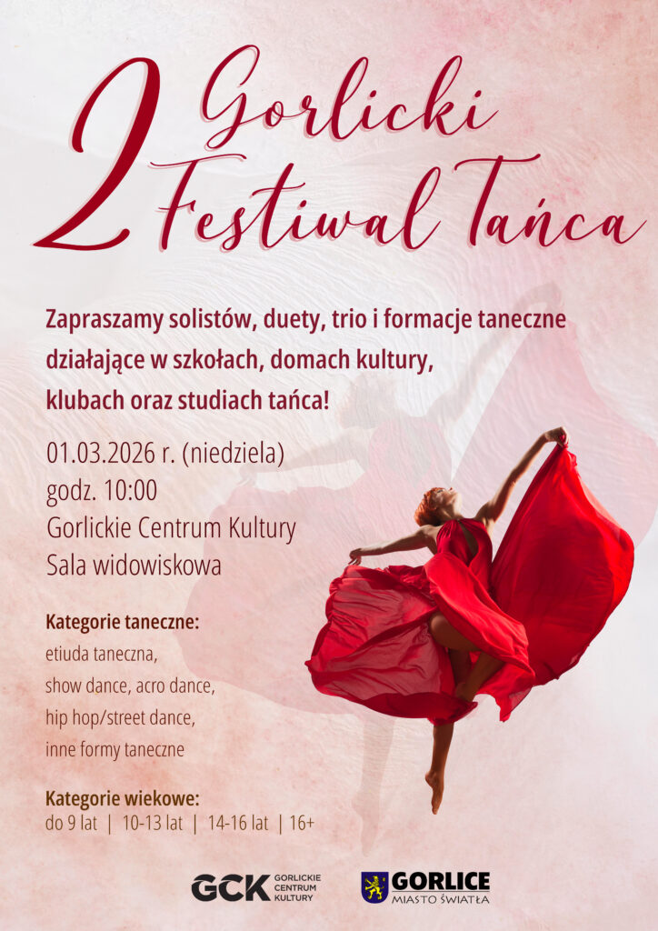 Plakat zapraszający na wydarzenie.