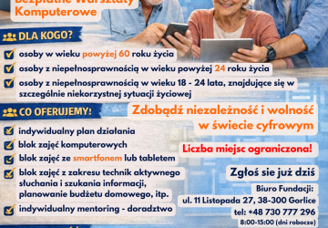 Rekrutacja do projektu ,,Rozwój umiejętności kluczowych osób dorosłych z terenu powiatu gorlickiego