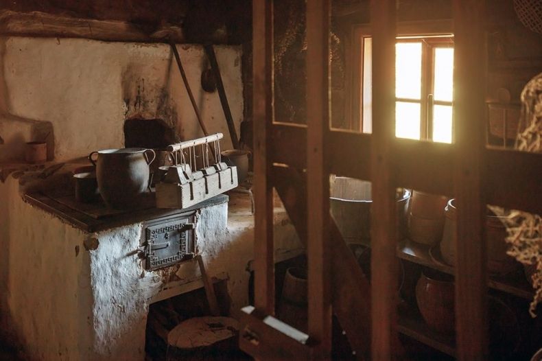 Wnętsze starodawnego domu