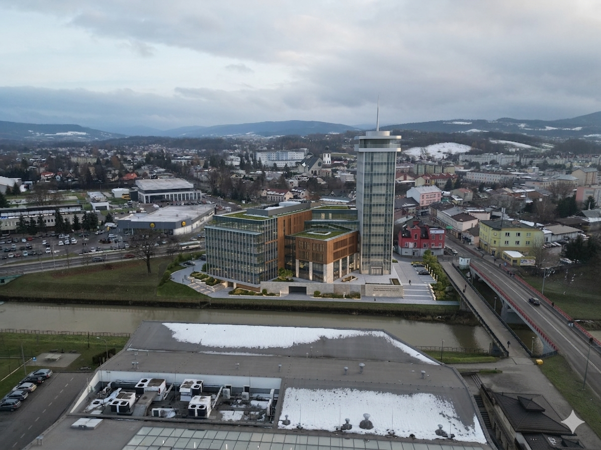 Rewolucyjne zmiany w centrum Gorlic! Nowy budynek Urzędu Miejskiego nad Ropą