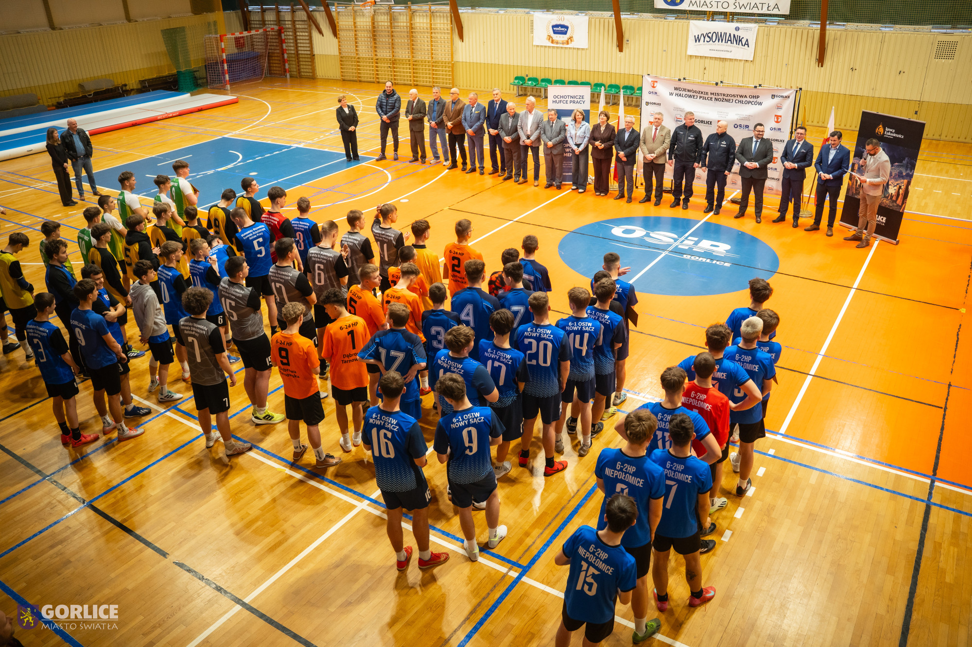 Finałowe rozgrywki XXVII Wojewódzkich Mistrzostw OHP w Halowej Piłce Nożnej Chłopców w Gorlicach