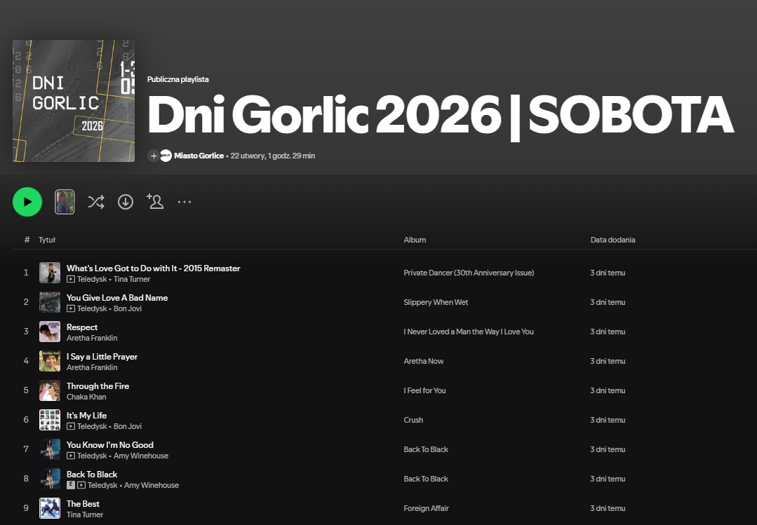 Dni Gorlic 2026 | Sobota - posłuchaj!