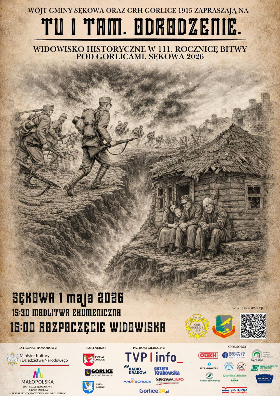 „Tu i tam. Odrodzenie” – rekonstrukcja Bitwy pod Gorlicami