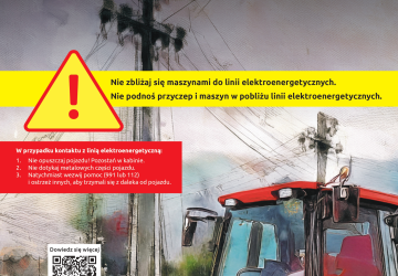 Plakat z PGE.