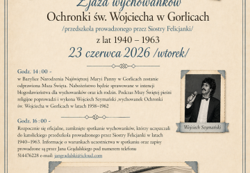 Plakat zapraszający na wydarzenie.