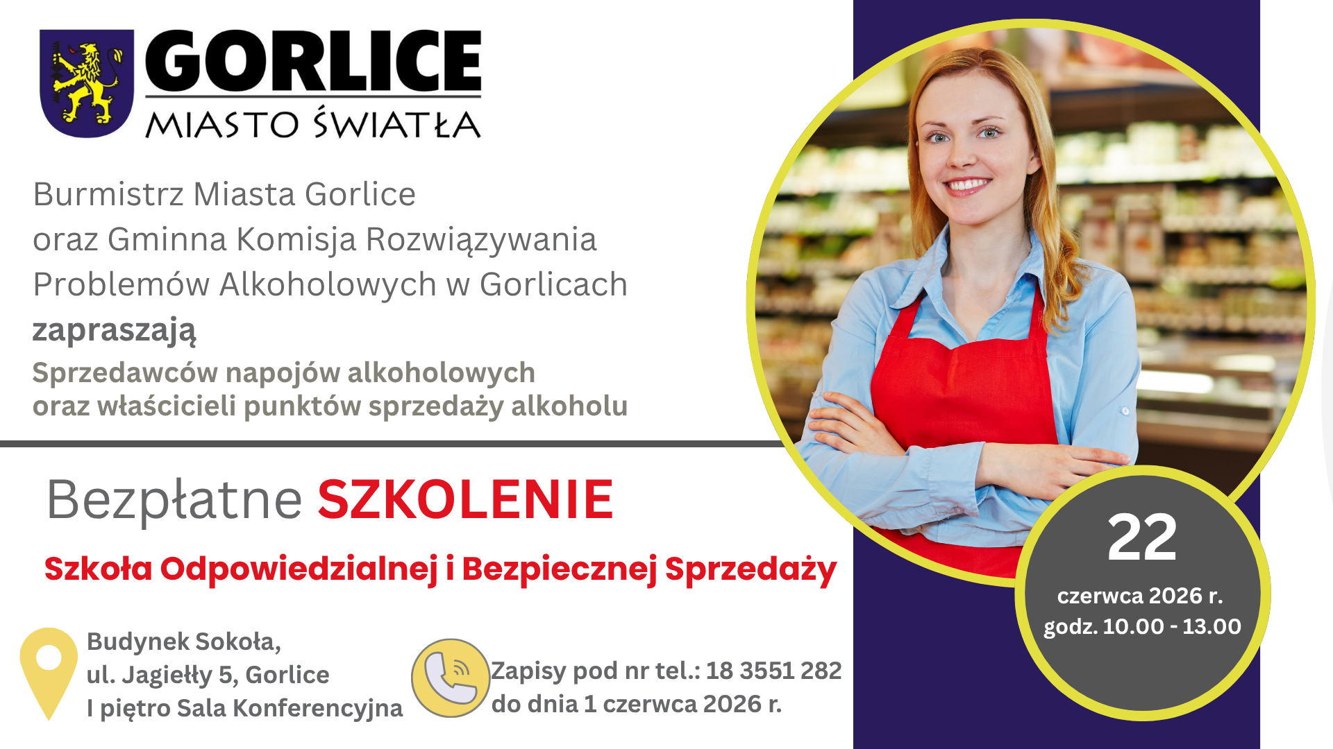 Baner zapraszający na wydarzenie.