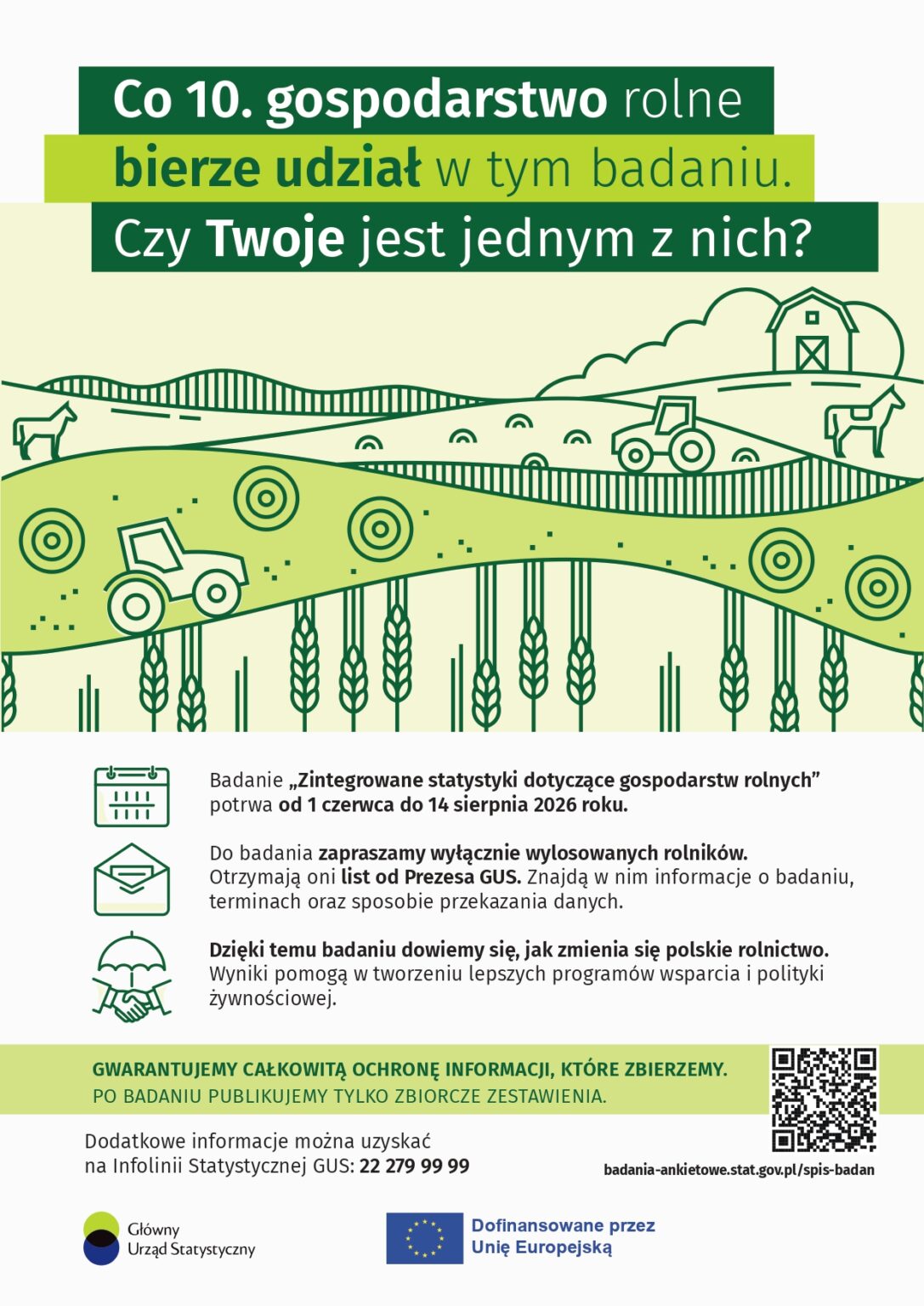 Plakat informujący o badaniu.