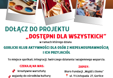 Plakat informujący o projekcie.