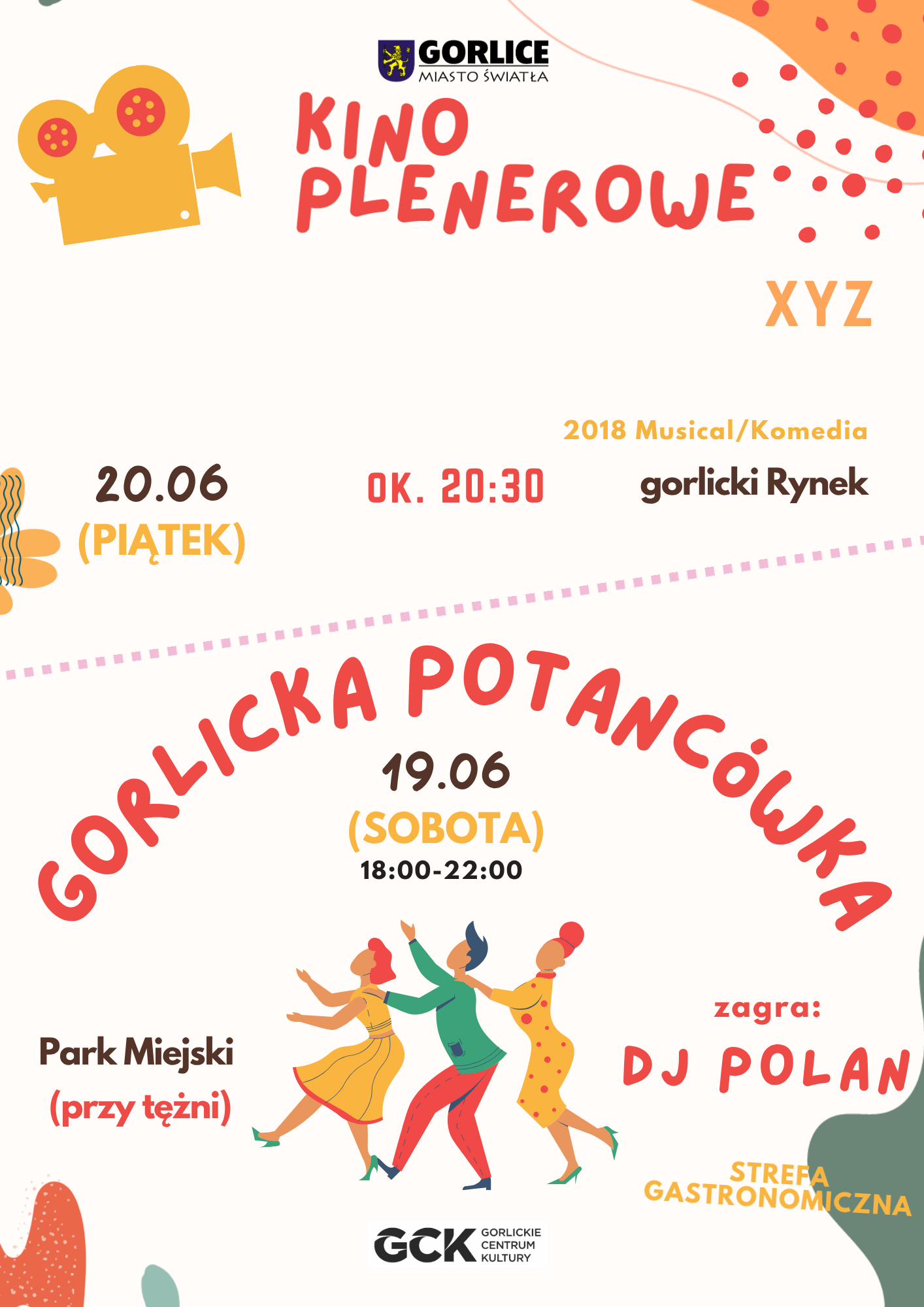 Zapraszamy na kino plenerowe i potańcówkę!