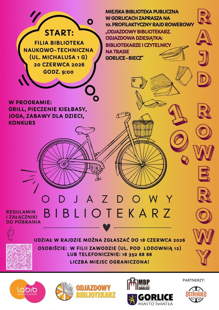 Plakat zapraszający na wydarzenie.