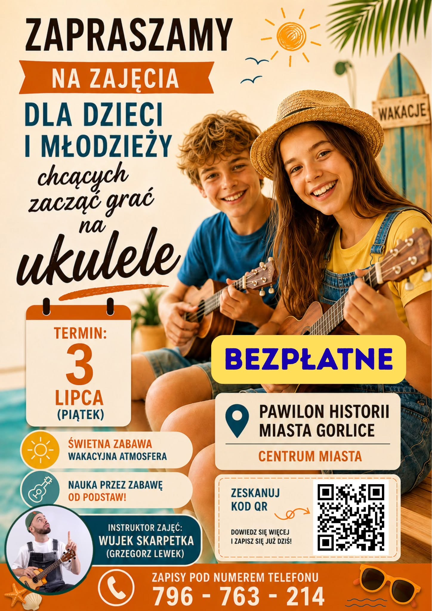 Bezpłatne warsztaty ukulele w Pawilonie!
