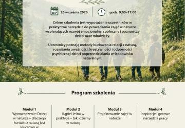 Plakat zapraszający na wydarzenie.