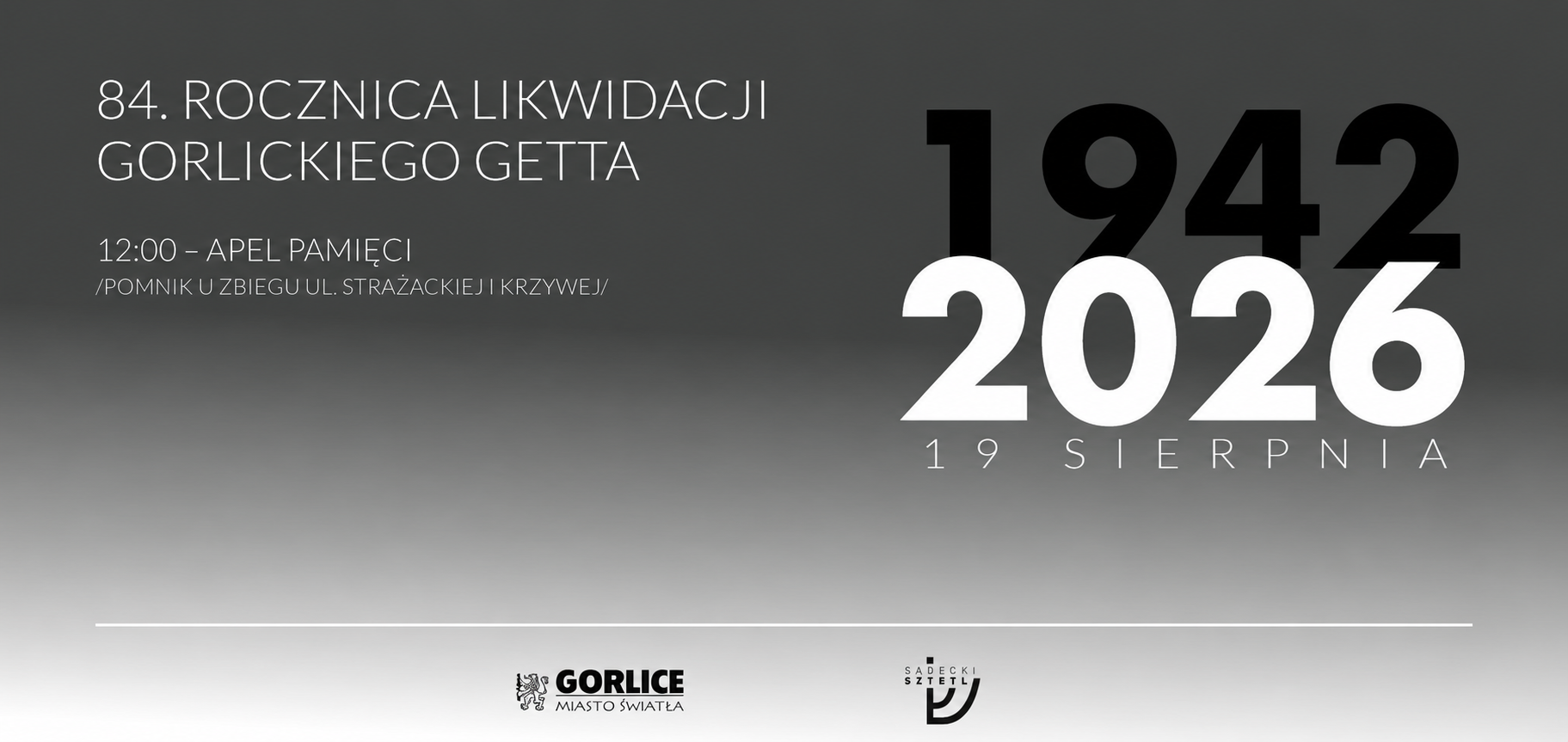 84. rocznica likwidacji gorlickiego getta