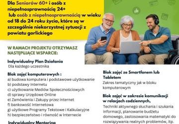 Ulotka z informacją o projekcie.