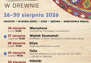 Plakat zapraszający na wydarzenie.