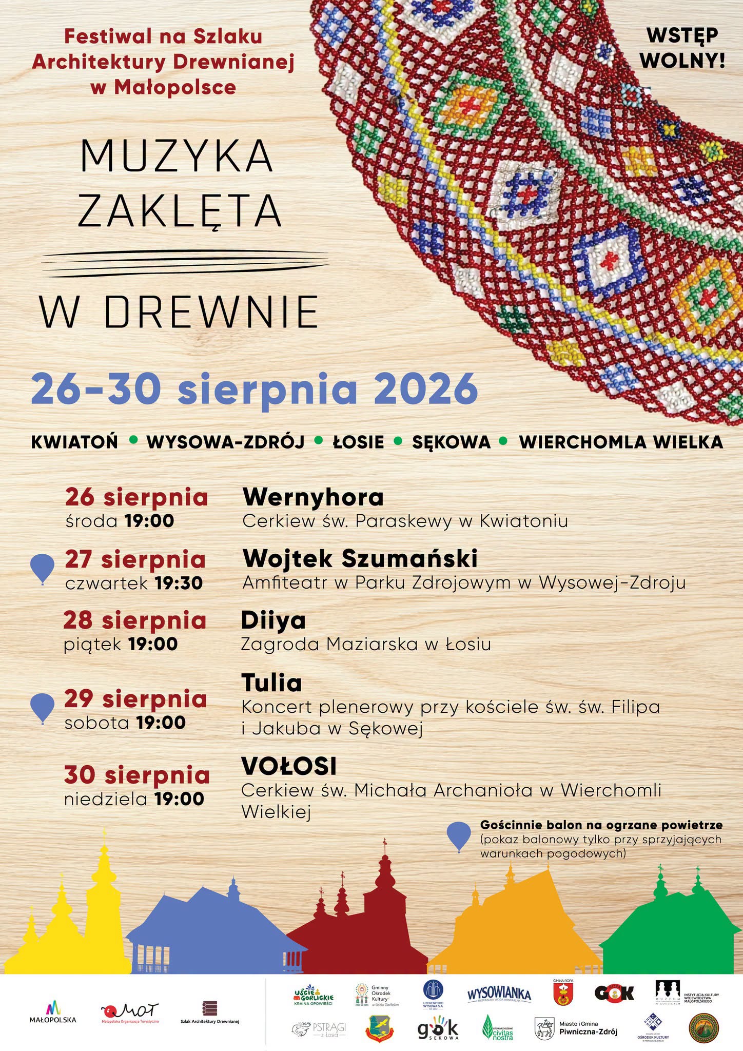 Plakat zapraszający na wydarzenie.