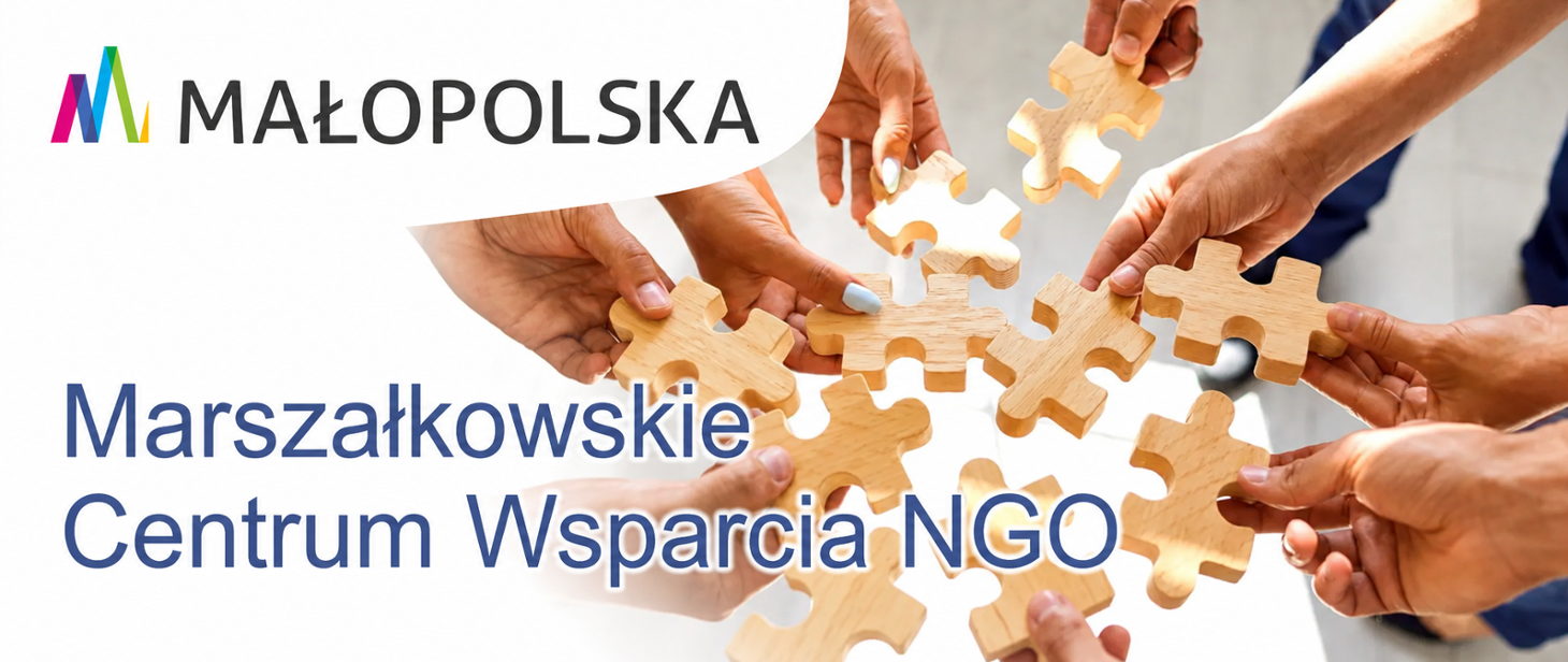 Baner z nazwą centrum.