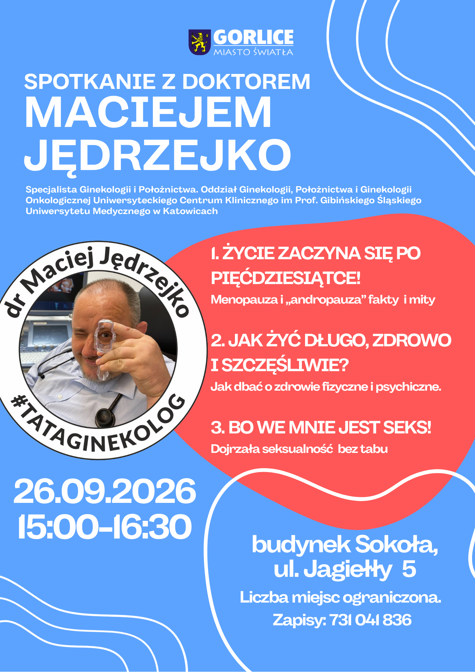Zapraszamy na spotkanie z dr. Maciejem Jędrzejko!