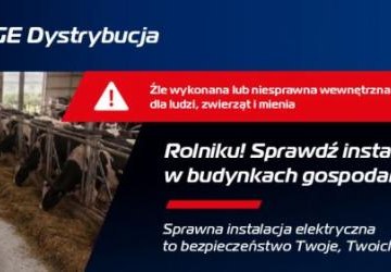Rolniku! Sprawdź instalację elektryczną w budynkach gospodarczych