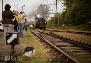 Pociąg retro na stacji Gorlice.