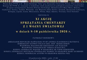 Plakat zapraszający na wydarzenie.