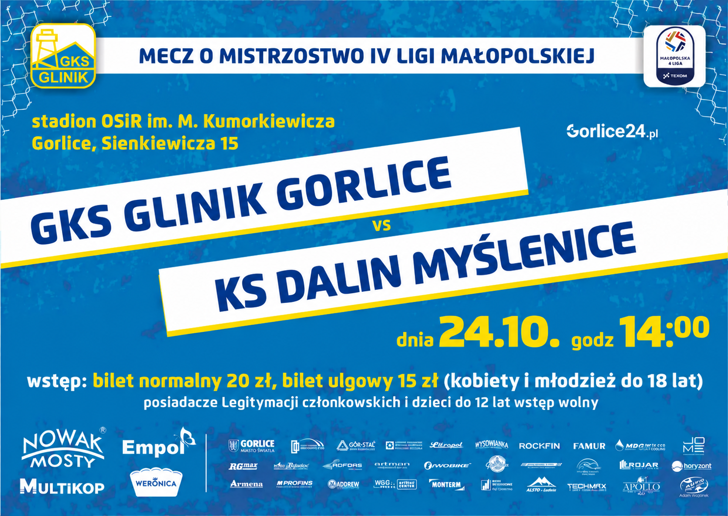 GKS Glinik Gorlice vs KS Dalin Mysłowice