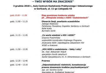 Olimpiada wiedzy o AIDS i uzależnieniach oraz sesja profilaktyczna
