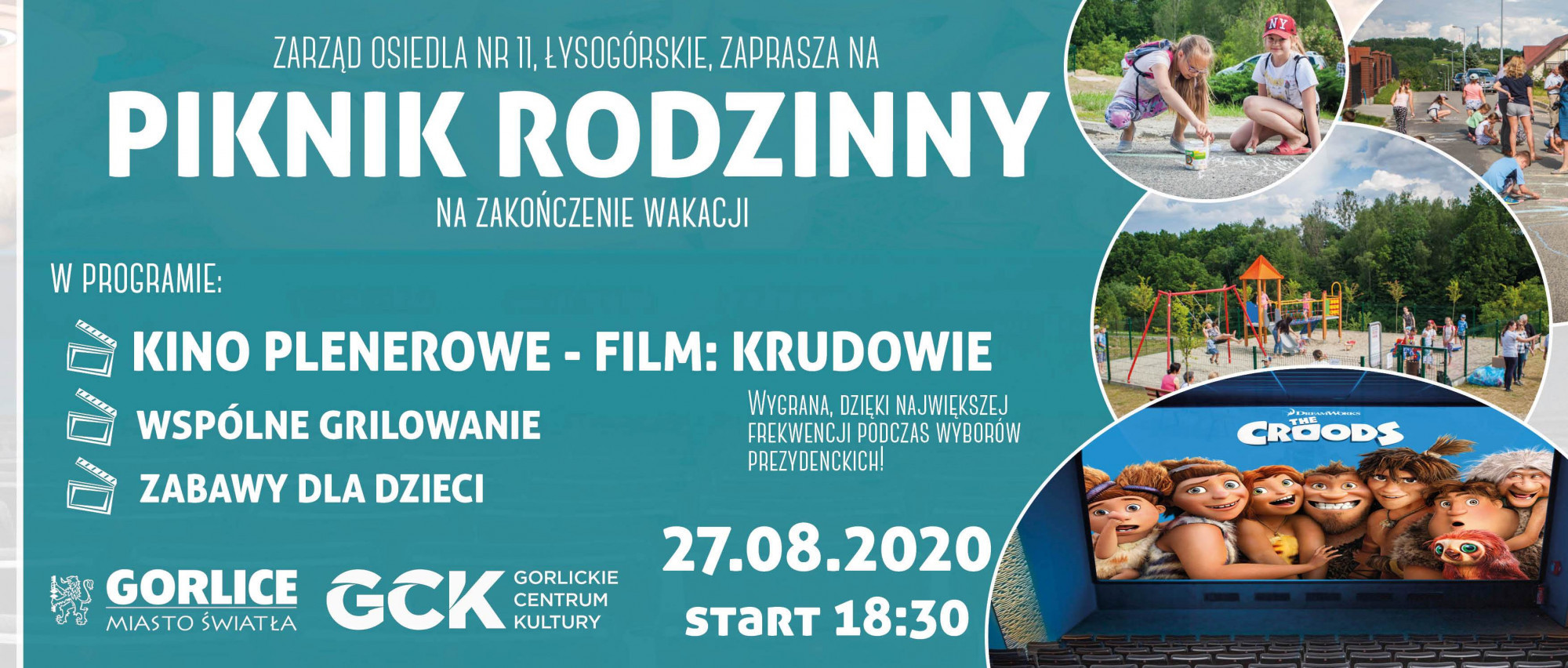 Piknik rodzinny i kino plenerowe!