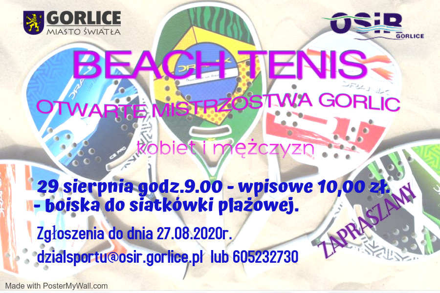 Beach Tenis - Otwarte Mistrzostwa Gorlic