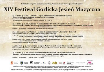 XIV Festiwal Gorlicka Jesień Muzyczna