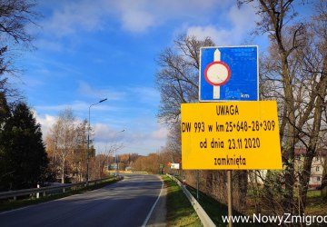 Droga wojewódzka nr 993 w kierunku Dukli zamknięta od 23 listopada