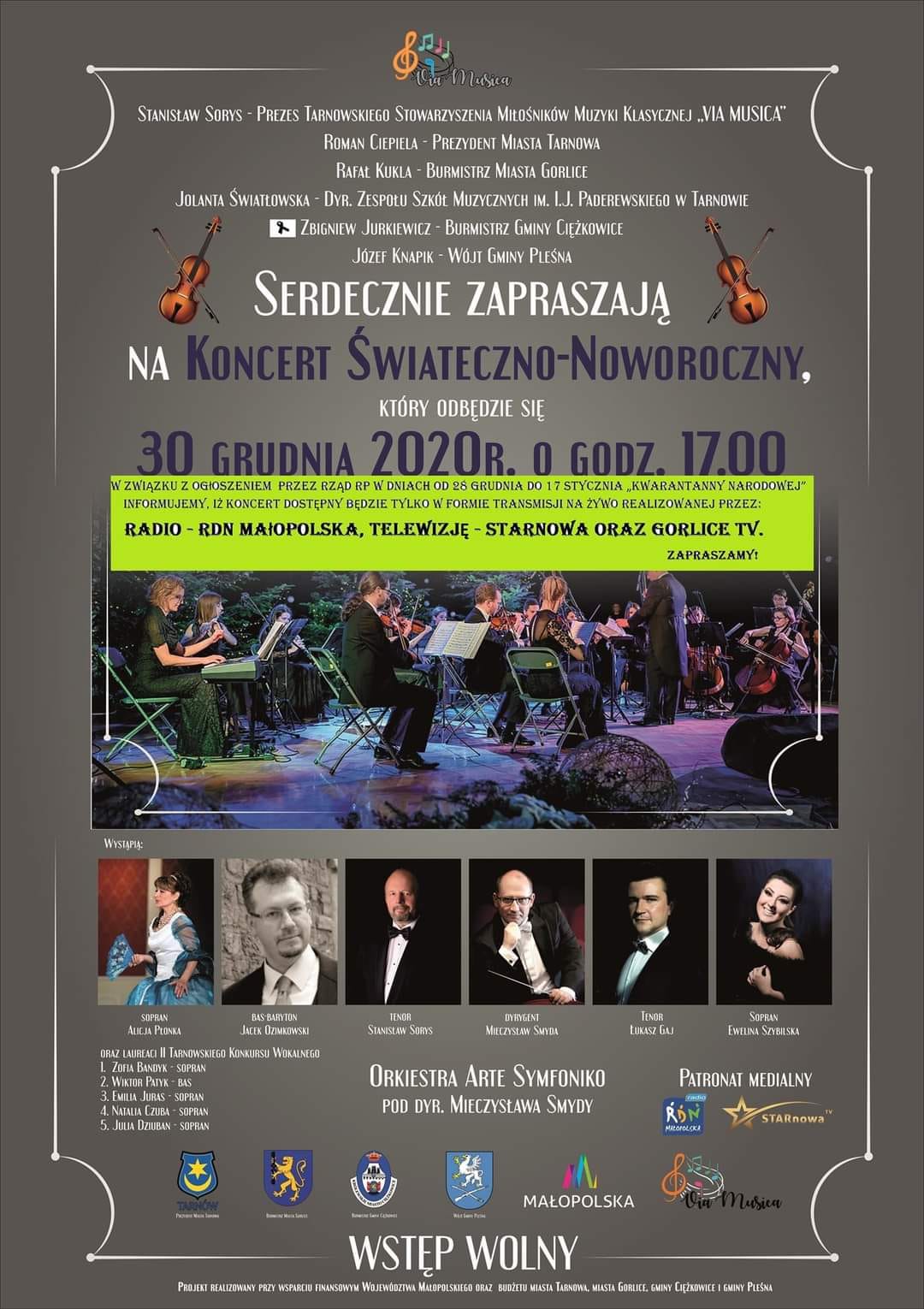 Koncert świąteczno-noworoczny on-line