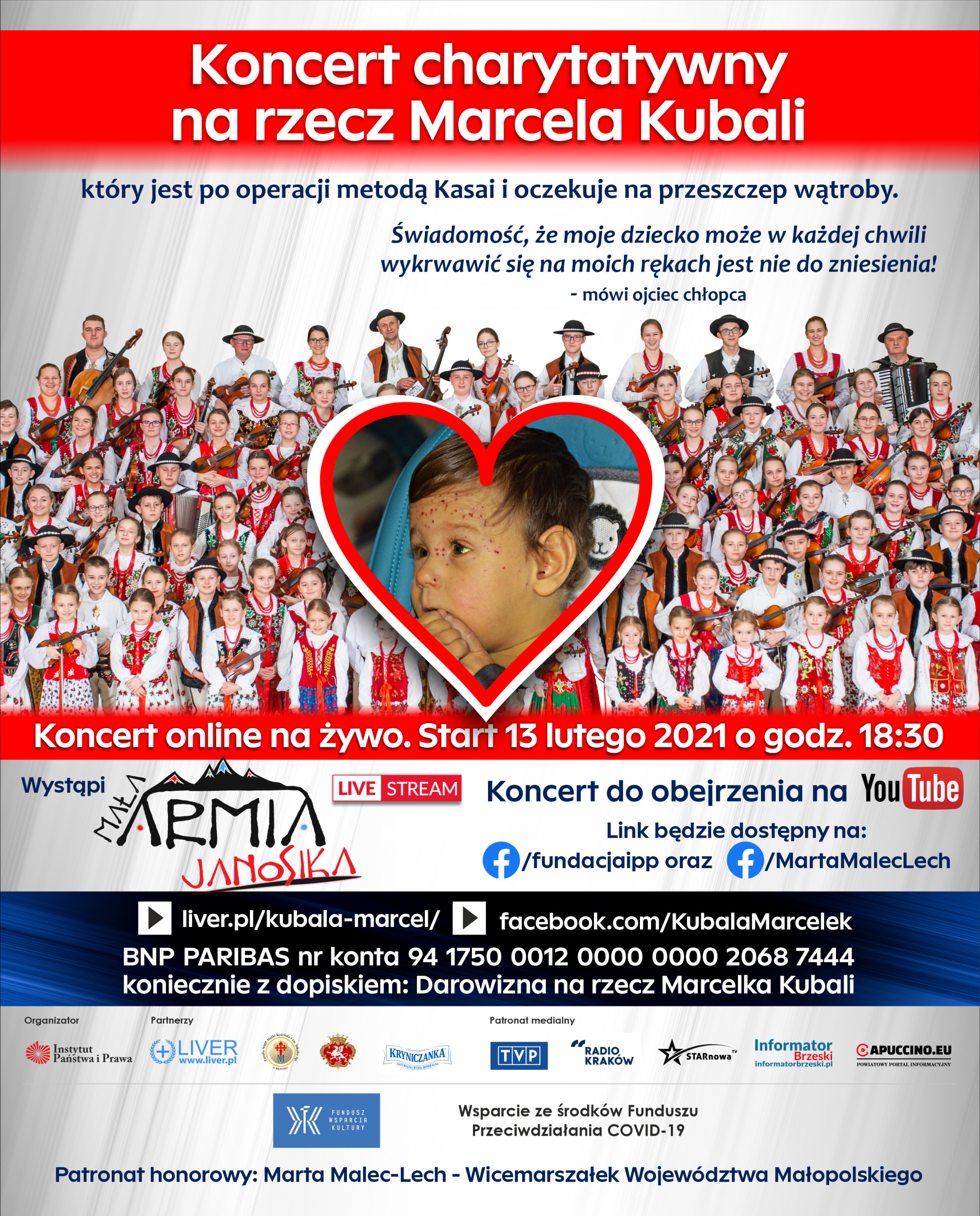 Koncert charytatywny na rzecz Marcela Kubali