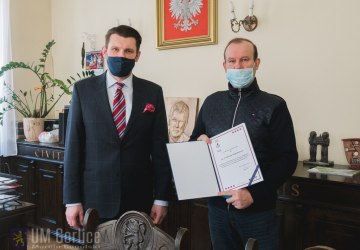 Burmistrz podziękował Markowi Wójtowiczowi