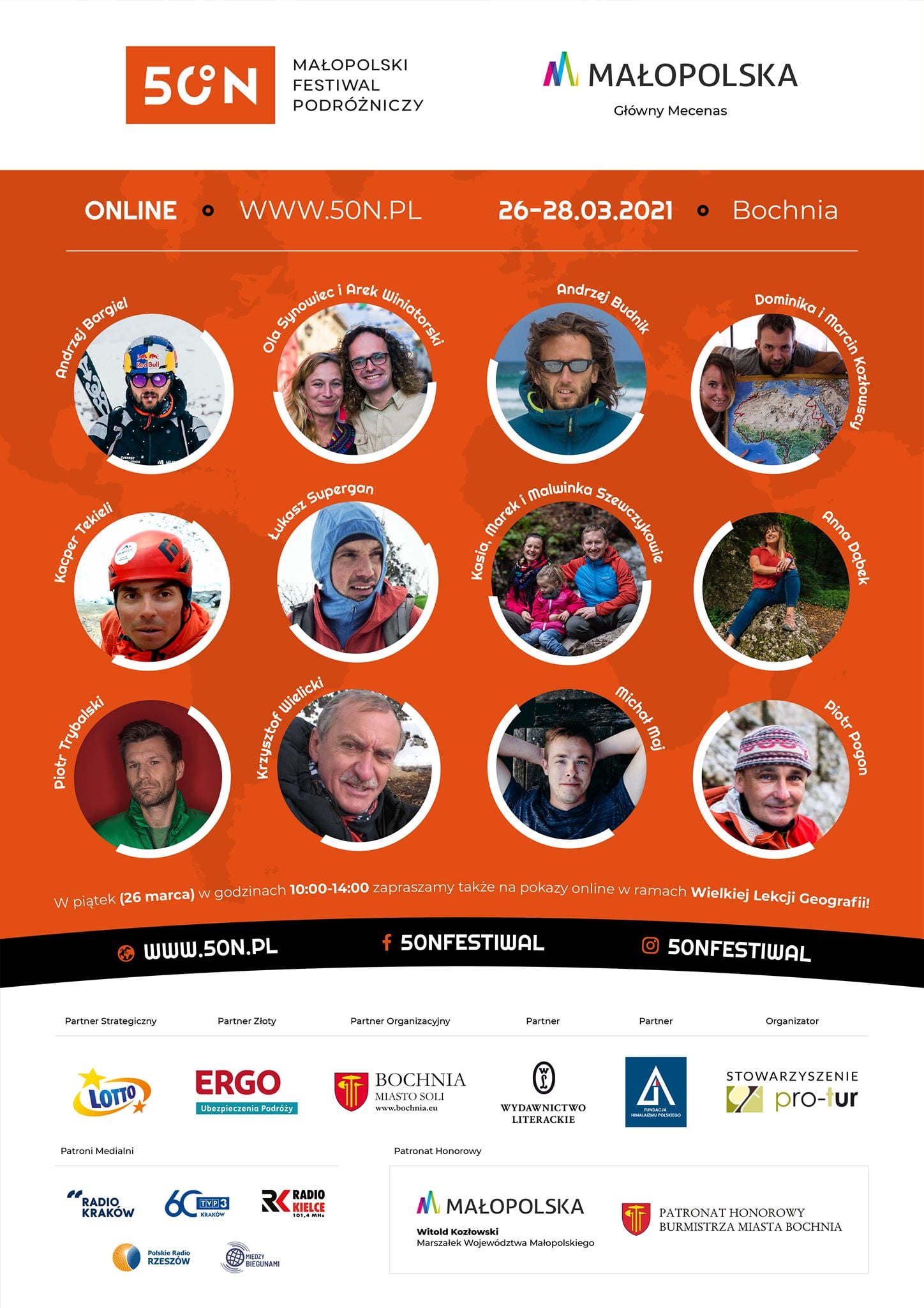 Pierwszy Małopolski Festiwal Podróżniczy 50°N zaprasza na wirtualną podróż