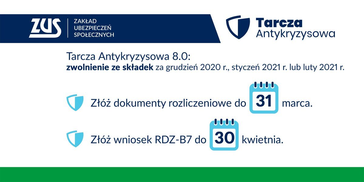 ZUS: wciąż można wnioskować o zwolnienie z opłacania składek