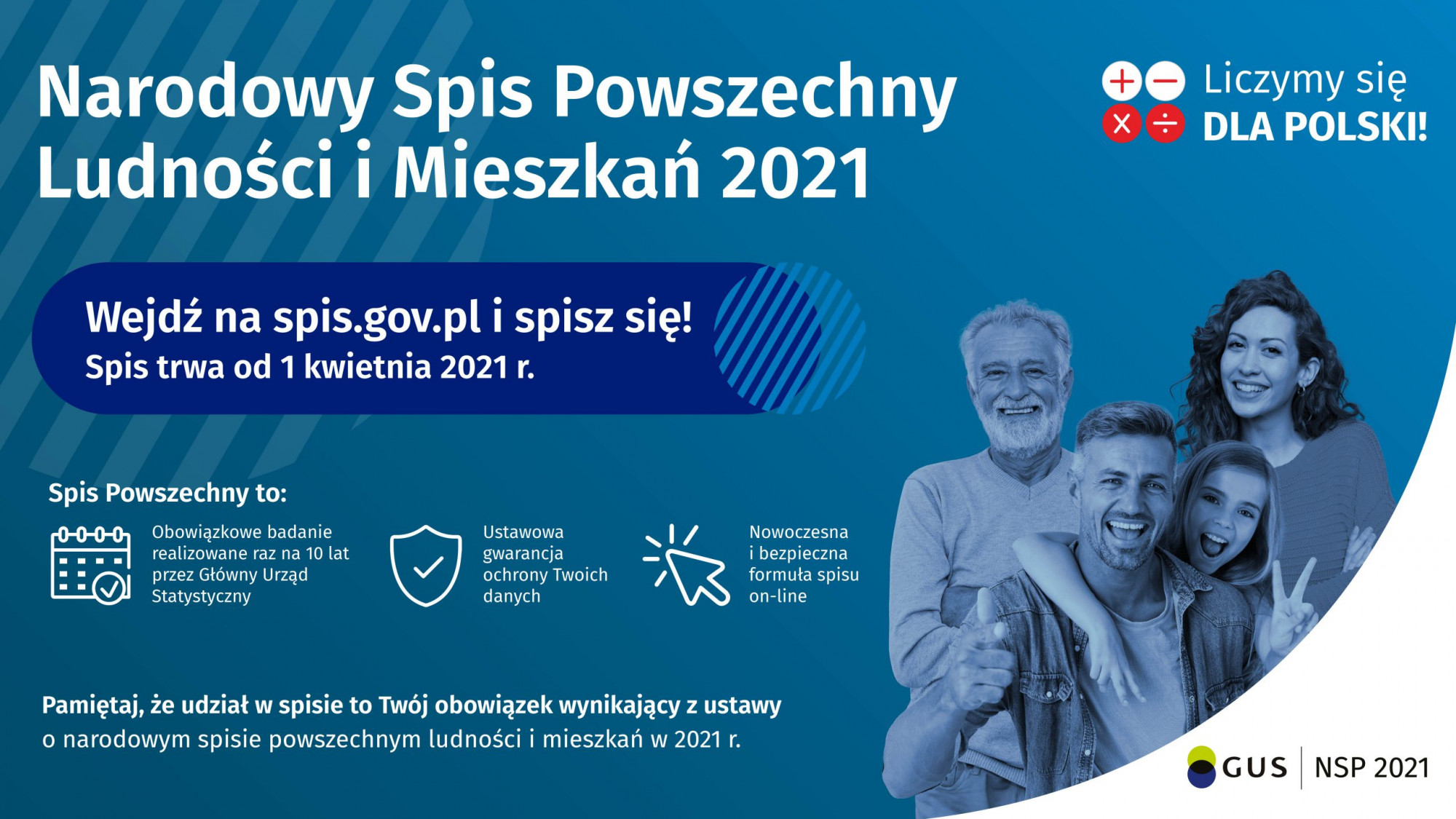 Już jutro zacznie się Narodowy Spis Powszechny Ludności i Mieszkań 2021!