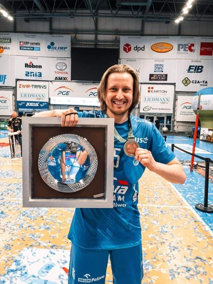 Michał Kozłowski wywalczył brązowy medal Mistrzostw Polski PlusLigi