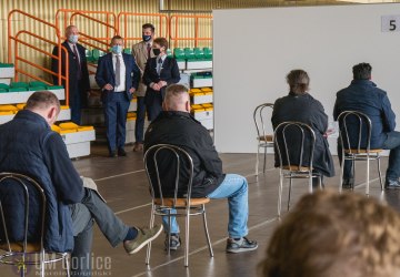 Wicewojewoda w gorlickim Punkcie Szczepień Powszechnych