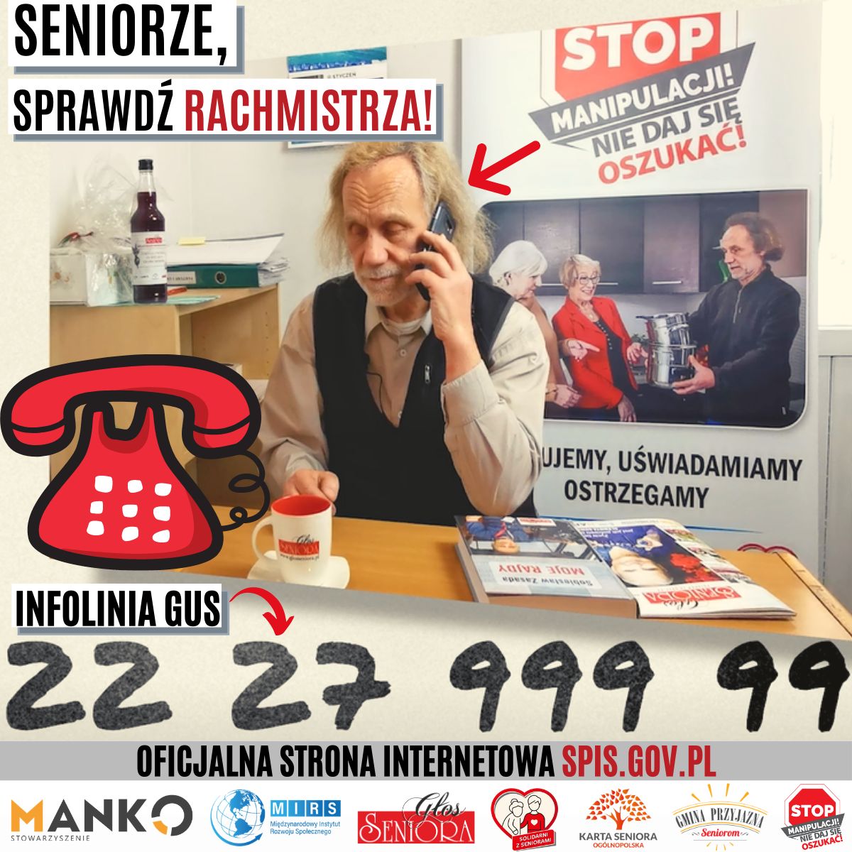 Seniorze, sprawdź rachmistrza!