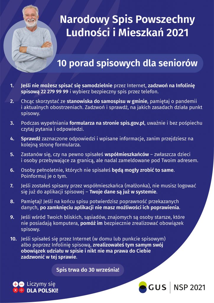 Narodowy Spis Ludności - niezbędnik dla Seniorów